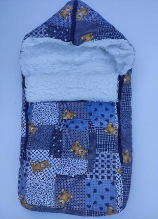 Зимовий конверт чохол в коляску санки