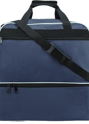Велика дорожня, спортивна сумка 75l kappa training xl темно-синя2 фото