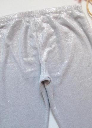 Мега классные плюшевые с блестками домашние штаны батал time to dream 💜❄️💜4 фото