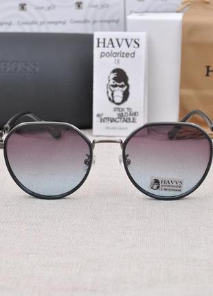 Фирменные солнцезащитные круглые очки  havvs polarized hv680485 фото