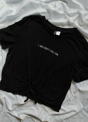 Черная футболка от hm