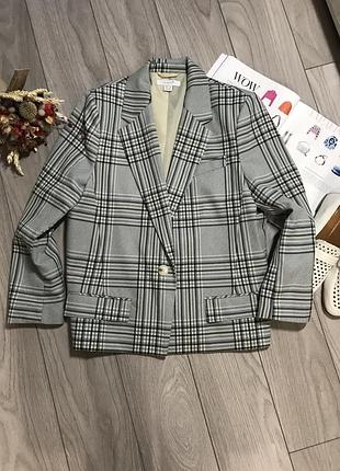 Блейзер, пиджак в клетку от primark p.10 (46-48)