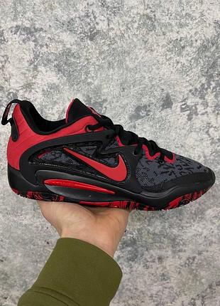 Мужские кроссовки nike kd 15 black university red #найк