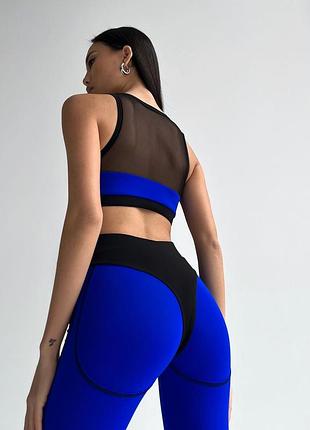 Пушап лосіни для спорту, фітнес лосини з ефектом трусиків бікіні, спортивні жіночі...