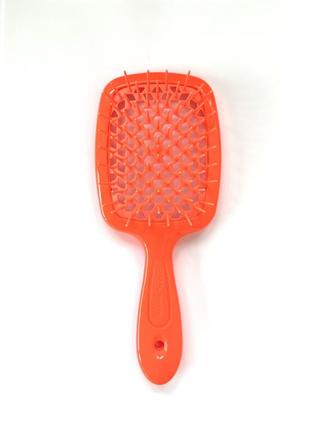 Расчёска janeke superbrush щетка для волос orange neon