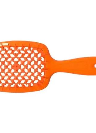 Расчёска janeke superbrush щетка для волос orange neon2 фото