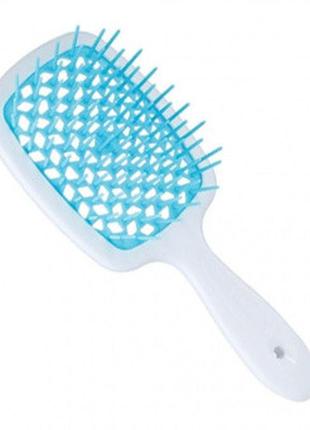 Расчёска щетка дляволос janeke superbrush white and blue2 фото