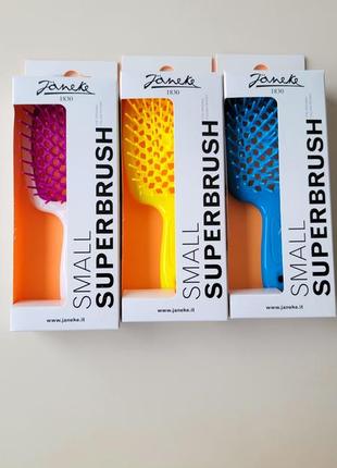 Гребінець janeke superbrush small блакитний4 фото