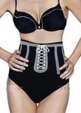 40-42р. бесшовные высокие трусики-утяжка с рисунком avon