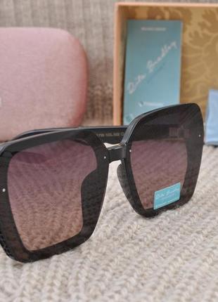 Фирменные солнцезащитные  очки  rita bradley polarized rb730 с глиттером4 фото