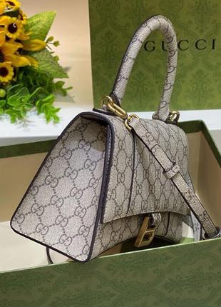 Сумка сумочка gucci гуччи гуччі женская баленсиага balenciaga баленсіага через плечо женская тренд багет3 фото