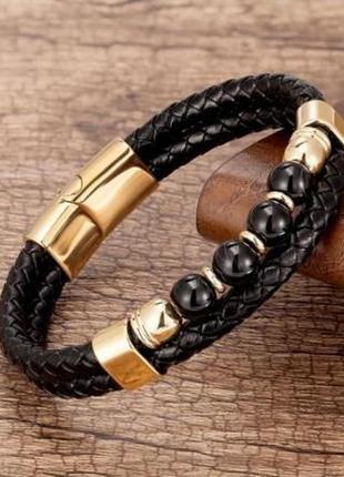 Браслет кожаный мужской на руку