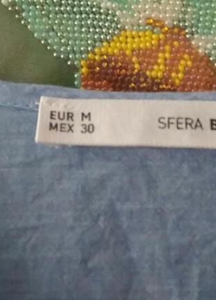 Красивая блуза в стиле бохо  100% хлопок sfera basic 4