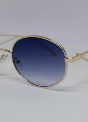 Жіночі в стилі prada модні сонцезахисні окуляри овальні в золотому метвлі