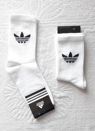Шкарпетки жіночі "adidas" адідас 36-40р. білі. високі, теніс, демісезонні, літні.