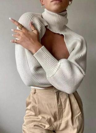 Трендовий светр рукава в стилі zara