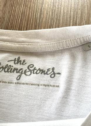 Женская хлопковая футболка c принтом the rolling stones5 фото