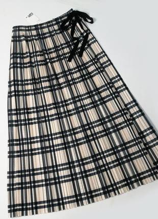 Новая стильная юбка плиссе h&m1 фото