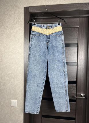 Виинтажные джинсы комбинированные