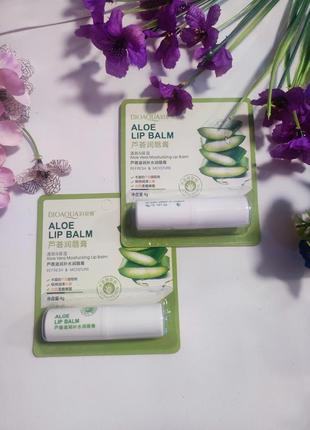 Бальзам для губ bioaqua aloe vera 92% refresh & moisture aloe moisturizing repair lip balm 4 г