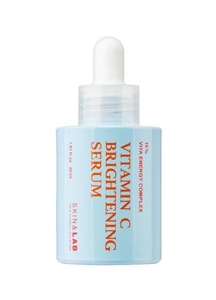 Осветляющая сыворотка с витамином с skin&lab vitamin c brightening serum 30 ml