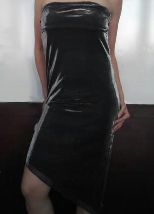 Вечірнє плаття pimkie без бретель на груди асиметричну переливається