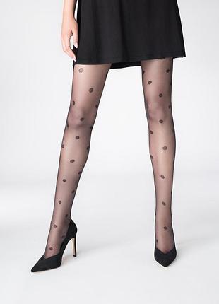 Женские колготки в горох 20 ден marilyn