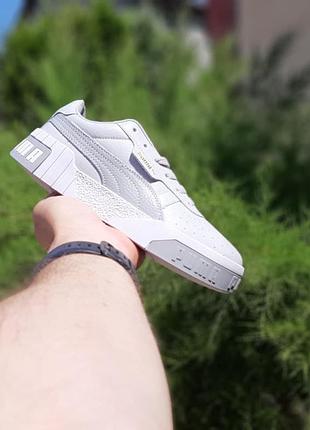 Кроссовки puma cali серые
