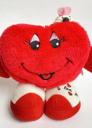 Мягкая игрушка сердце большой плюшевое сердце 💙4 фото