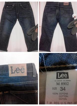 Крутые укороченные джинсы lee р.34/291 фото