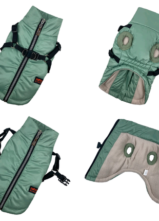 Жилет для собак и котов со шлеей 2в1 поклад флис унисекс