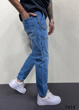 Весенним мужские джинсы мом2 фото