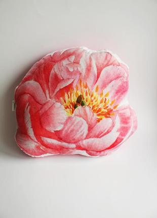 Подушка квітка, подушка півонія, подарунок мамі, подарунок жінці на 8 березня