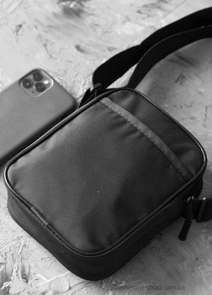 Маленькая городская сумка мессенджер мужская adidas черная из ткани через плечо молодежная stk ads2 фото