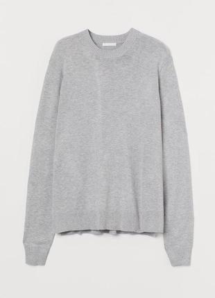 Джемпер тонкой вязки, серый свитер, h&m 3