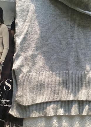 Джемпер тонкой вязки, серый свитер, h&m 9