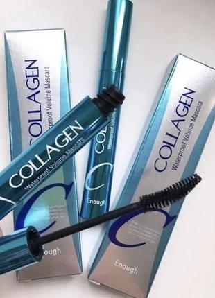 Туш для вій enough collagen, черна 9мл1 фото