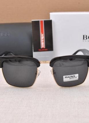 Фирменные солнцезащитные мужские очки matrix polarized mt8199 с черепами5 фото