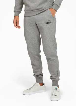Сірі чоловічі штани puma essentials logo men's pants нові оригінал з сша