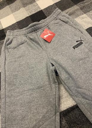 Сірі чоловічі штани puma essentials logo men's pants нові оригінал з сша7 фото