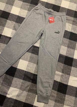 Сірі чоловічі штани puma essentials logo men's pants нові оригінал з сша6 фото