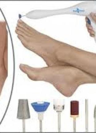 Набір для педикюра електричний блиск 10 насадок у комплекті