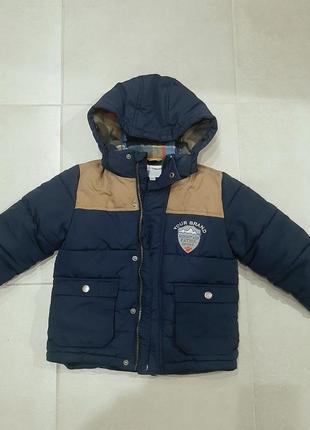 Теплая куртка на мальчика kappahl 3-5 лет 98 -110см kappahl1 фото