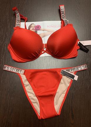 Victoria’s Secret Red Rhinestone Bra