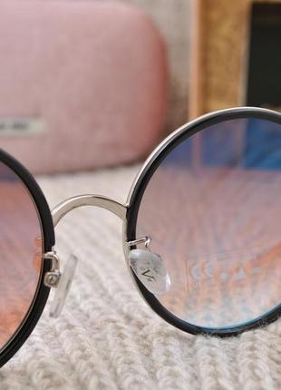 Красивые большие женские круглые солнцезащитные очки gian marco venturi6 фото