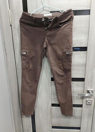 Джинси карго коричневі sinsay 36 розмір