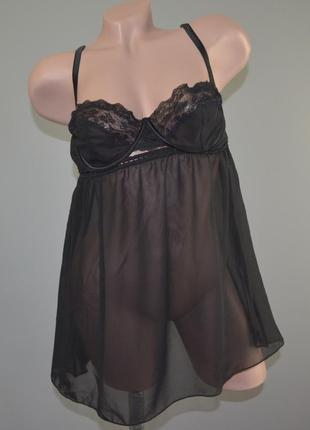 Полупрозрачный пеньюар aysho (l)