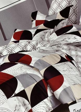 Фланелевое постельное белье двуспального размера 180х220 комплект постельного белья фланель2 фото