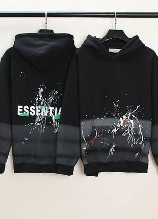 Весеннее принтованное оверсайз худи essentials oversize