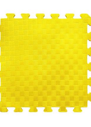 Мягкий пол коврик-пазл "радуга" eva-line 200*150*1 см черный/белый/желтый4 фото